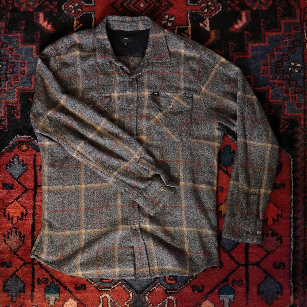 Obey Gray Flannel Shirt